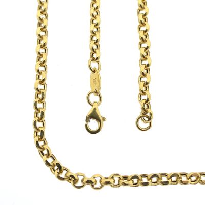Image 1 of 21 carat gold jasseron link chain | 46 cm