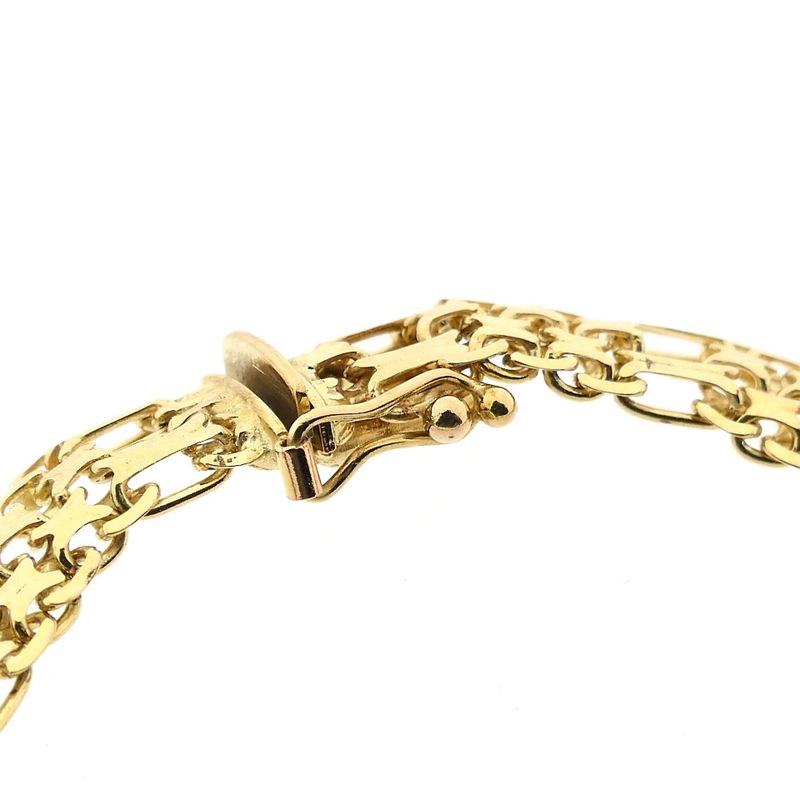 Afbeelding 5 van Gouden fantasie schakelarmband 