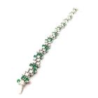 Image 8 of Exclusive white gold bracelet with emerald and diamond; 7.40 ct. + IGI Certificate