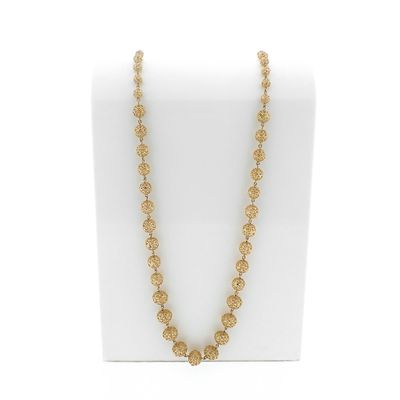 Image 1 of 18K Vintage Gold Fantasy Link Chain | 76 cm