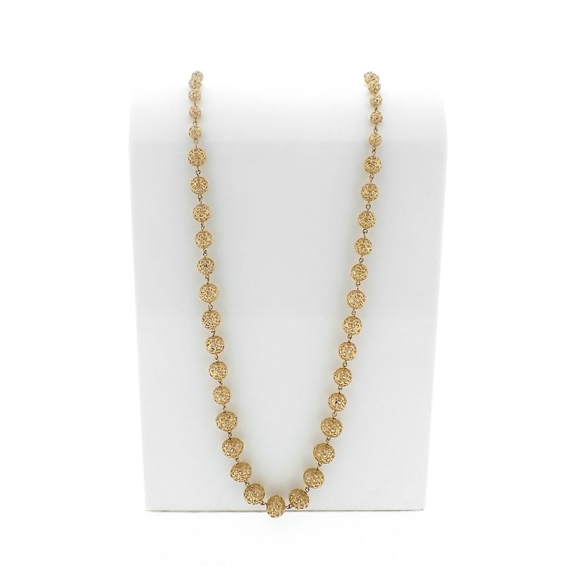 Image 1 of 18K Vintage Gold Fantasy Link Chain | 76 cm