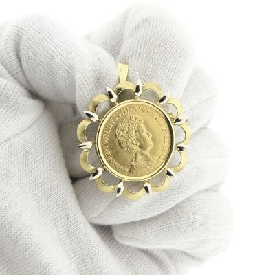 Image 2 of Gold pendant/brooch of 10 guilder coin Queen Wilhelmina 1912