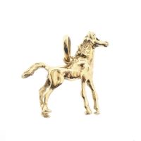 Gold pendant of a horse