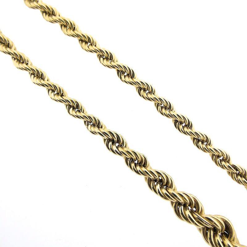 Image 3 of Gold twisted link necklace