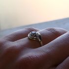 Image 10 of Bicolor Gold Ring with 0.18 ct Diamond; 14K; Size 17.75