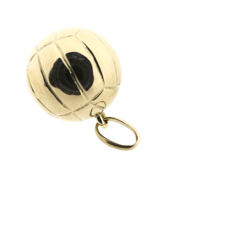 Image 2 of Gold pendant of a volleyball