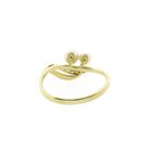 Image 4 of 8 carat ring with pearl and diamond; 0.07 ct.