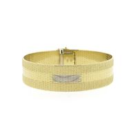 Exclusive vintage wide gold bracelet