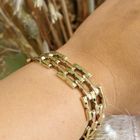 Image 5 of 8 carat bicolor Bismarck link bracelet