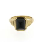 Image 4 of Vintage gold men's ring with onyx