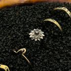 Image 2 of White gold entourage ring with zirconia