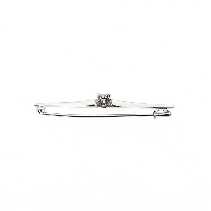 Image 4 of White gold brooch with diamond