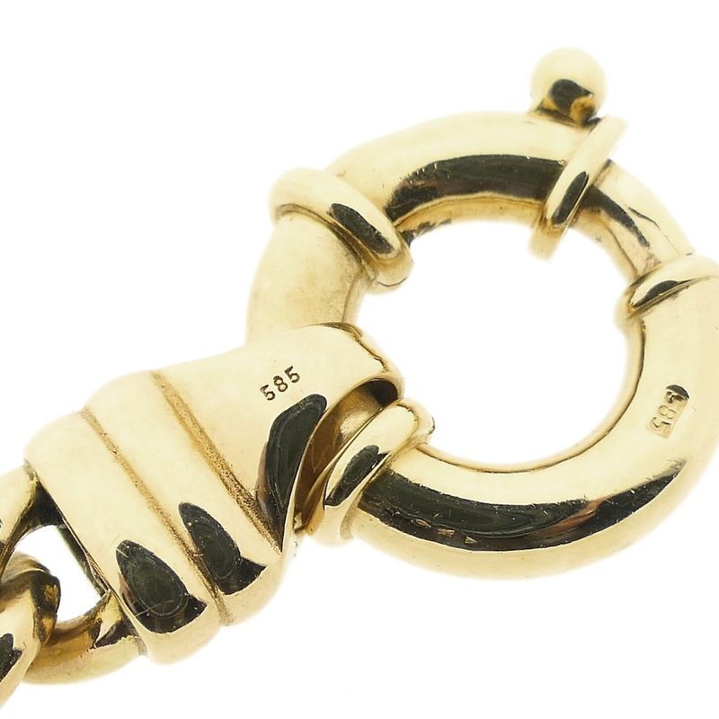 Image 6 of Gold gourmet link bracelet | 22 cm