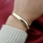Image 6 of Gold smooth slave bracelet; Ø 60 mm