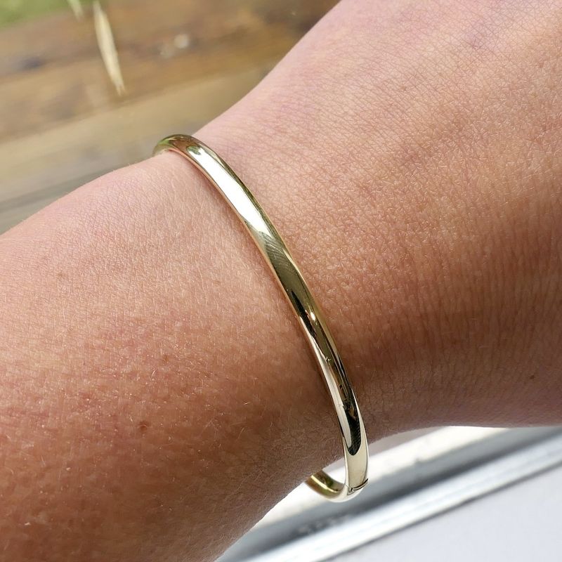 Image 9 of Gold slave bracelet | Ø 60mm
