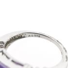 Image 8 of Silver ring with ruby ​​and purple zirconia