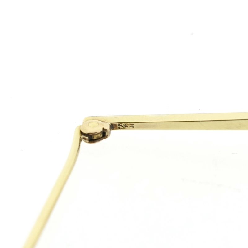 Image 5 of Gold Art Deco bicolor brooch with diamond; 0.84 ct.