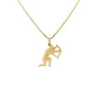Image 8 of Gold zodiac sign pendant; Sagittarius