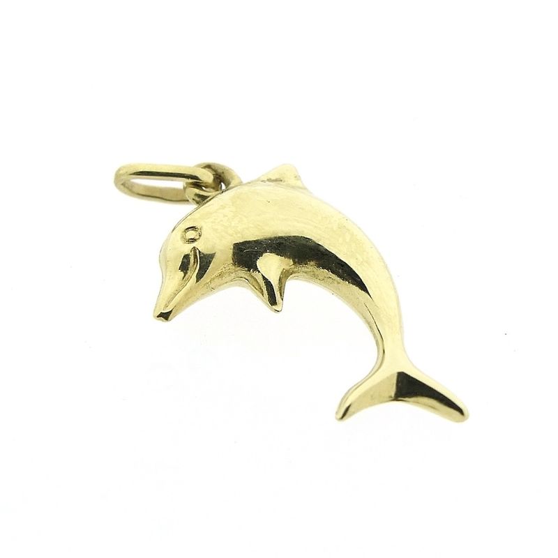 Image 4 of Golden dolphin pendant