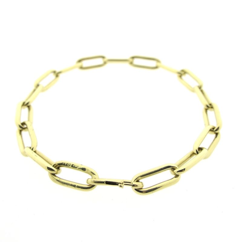 Image 1 of Gold closed forever link bracelet
