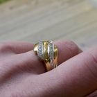 Image 10 of Gold ring with diamonds; 0.69 ct.