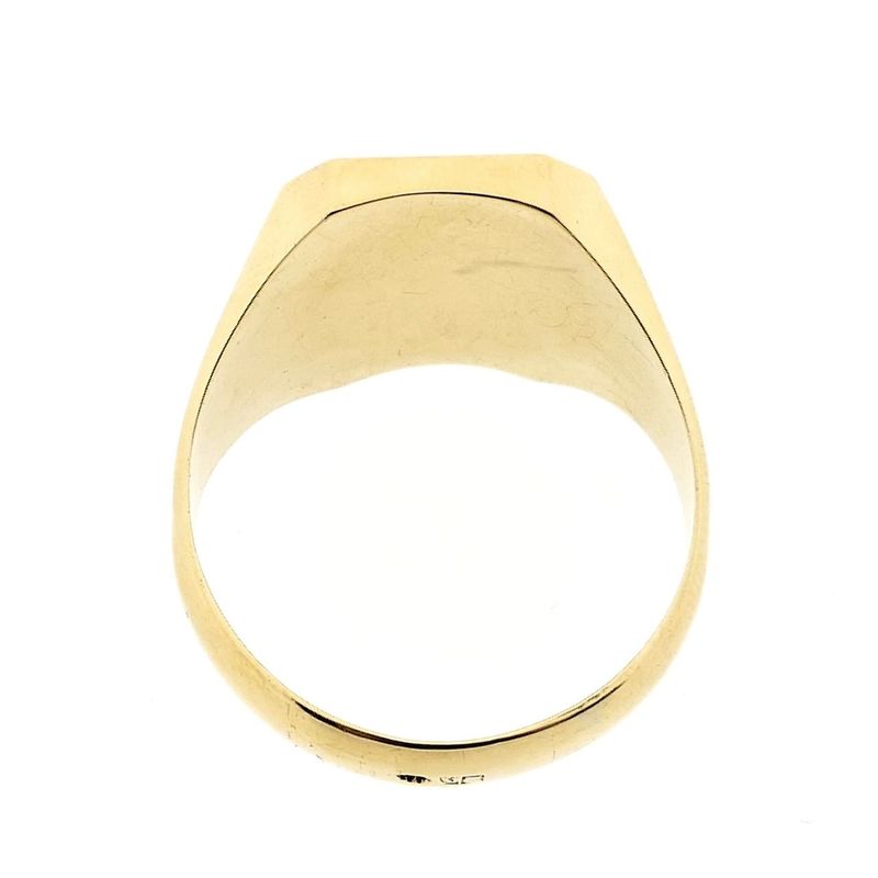 Image 4 of Gold Seal Ring with Onyx