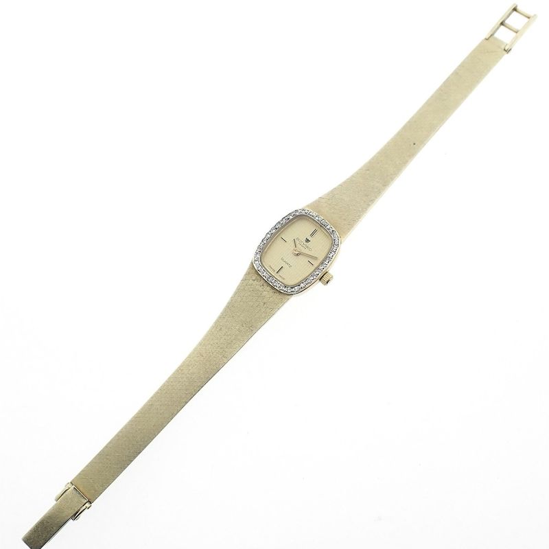 Image 7 of Bonard Geneva; 14k gold ladies' watch with diamonds
