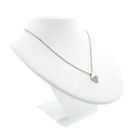 Image 7 of Silver diamond pendant with zirconia