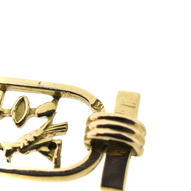 Image 6 of Gold Egyptian cartouche pendant