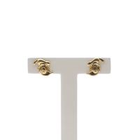 Gold Disney stud earrings; Donald Duck