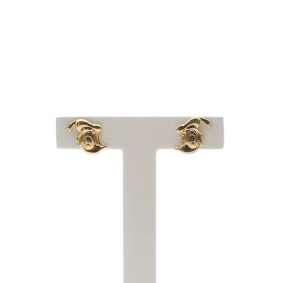 Image 1 of Gold Disney stud earrings; Donald Duck