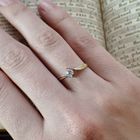 Image 2 of Two-tone gold ring with zirconia