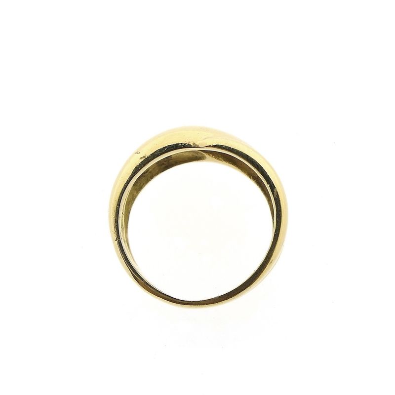 Image 3 of Gold ring with a domed design