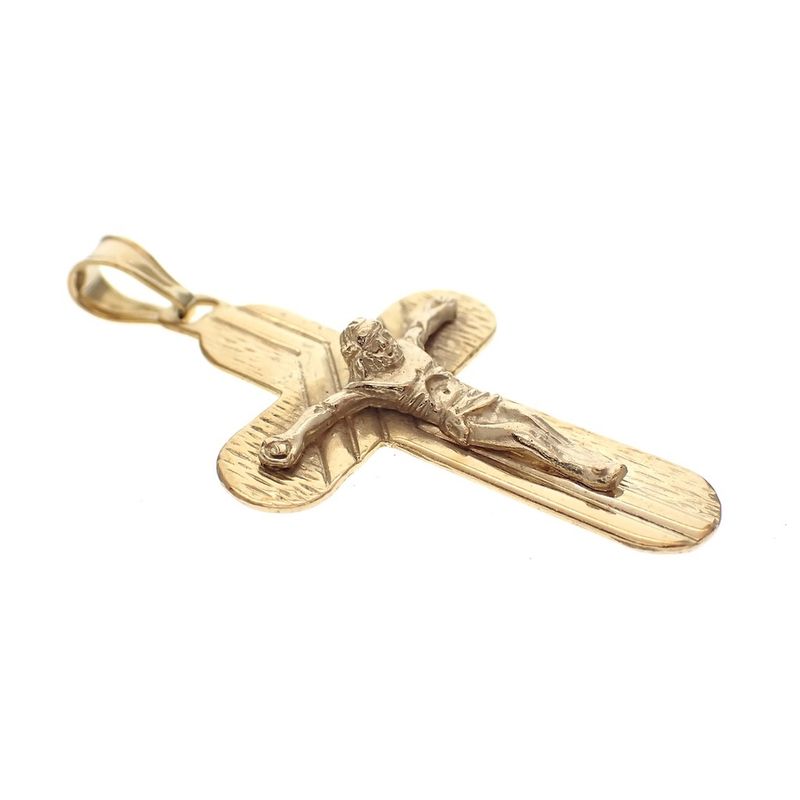 Image 2 of Gold pendant of cross with corpus