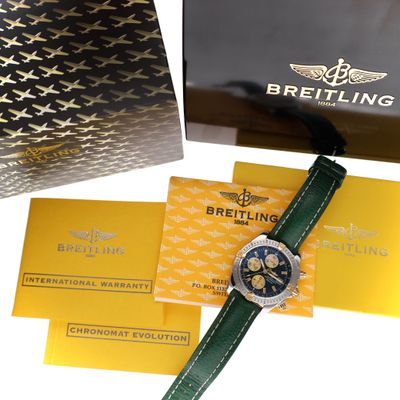 Image 2 of Breitling Chronomat Evolution 'Racing Green' B13356; Automatic Men's Watch