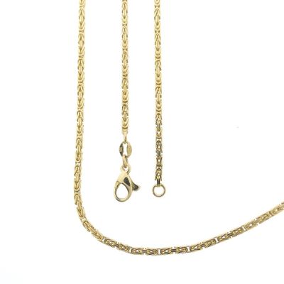 Image 1 of Gold square king link necklace