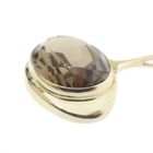 Image 7 of Gold design pendant with smoky quartz
