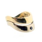 Image 5 of Two-tone gold ring with black moissanite