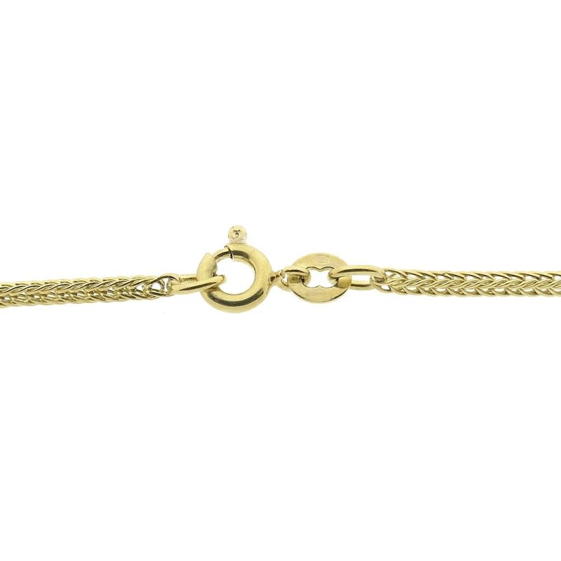Image 4 of Gold square foxtail link chain