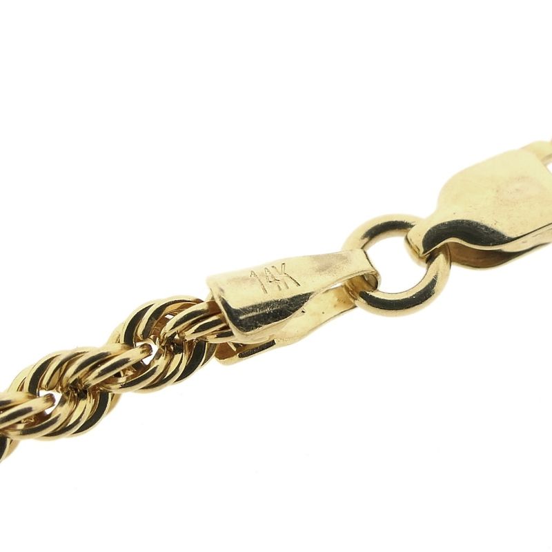 Image 7 of Gold twisted link chain; 50.5 cm | Mioro