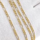Image 7 of 18K Bicolor Gold Figaro Chain | 53.5 cm