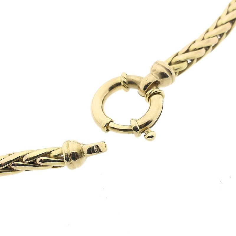 Image 6 of Gold foxtail link necklace