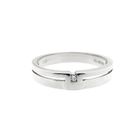 Image 6 of White gold ring with diamond; 0.01 ct. | Jeunesse