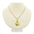Image 6 of Gold pendant with synthetic gemstone from the 60s