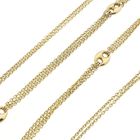 Image 8 of Gold long anchor link necklace