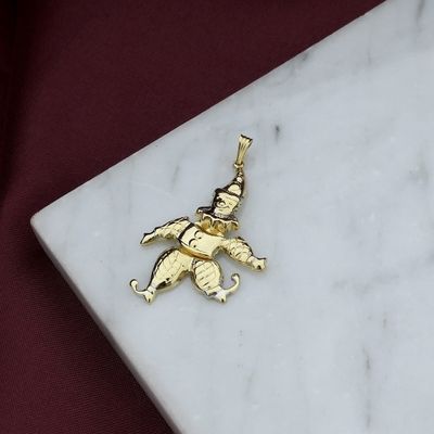 Image 2 of Gold harlequin pendant
