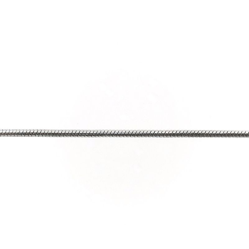 Image 6 of White gold snake link chain | 40 cm