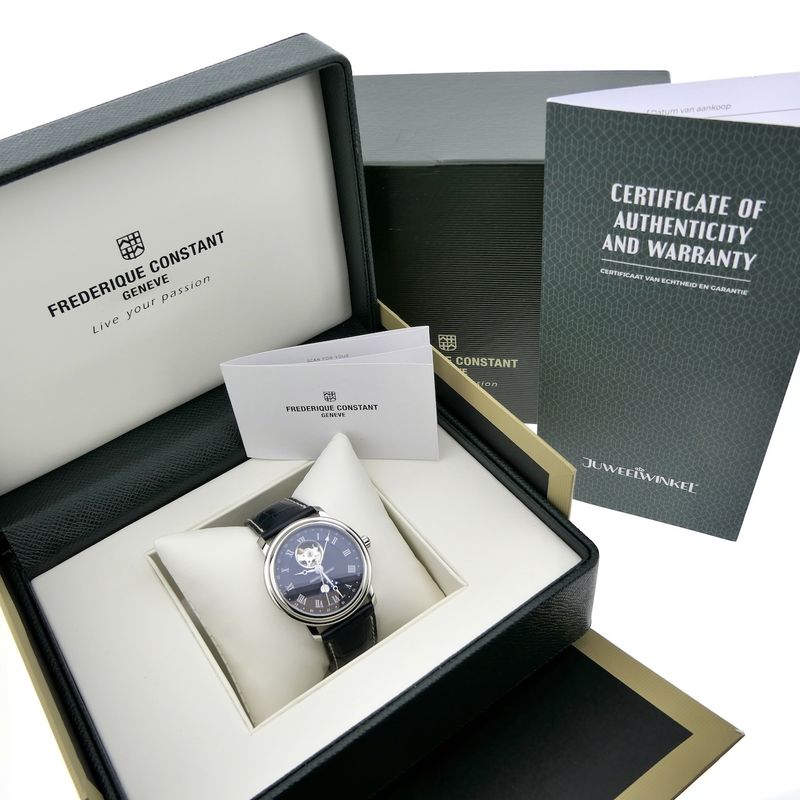 Image 4 of Frederique Constant Classics Moonphase Hearth Beat FC-335MCNW4P26; Automatic men's watch