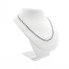 Image 9 of Silver gourmet link necklace | 47 cm