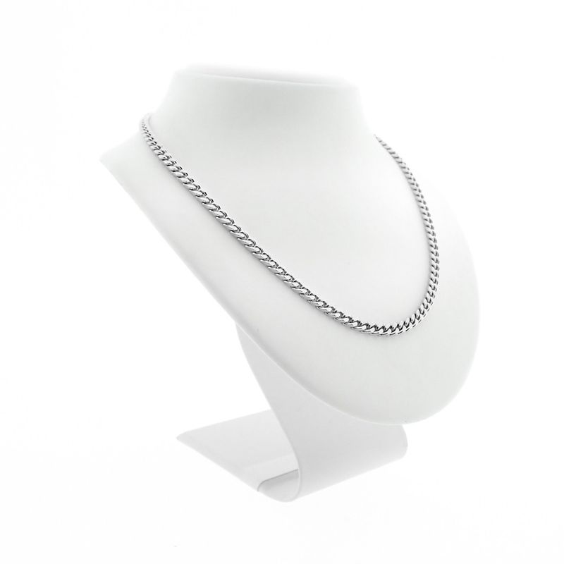 Image 9 of Silver gourmet link necklace | 47 cm